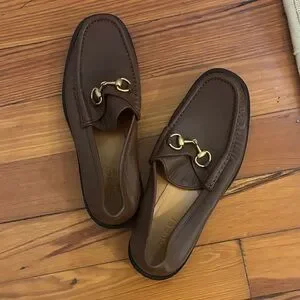 Gucci | Shoes | Gucci Mens Brown Leather Slipon Loafers With  display picture 3